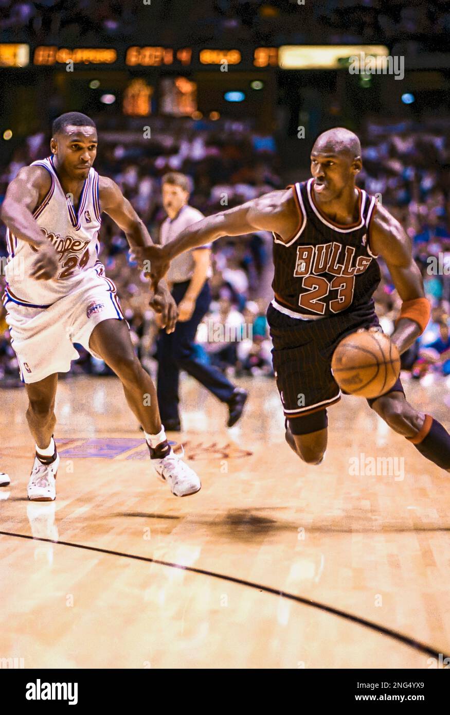 Basketball NBA Michael Jordan, Chicago Bulls en 1995. Banque D'Images