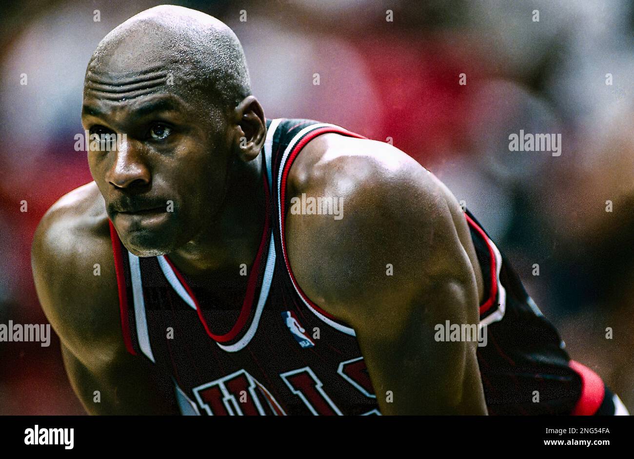 Basketball NBA Michael Jordan, Chicago Bulls en 1995. Banque D'Images