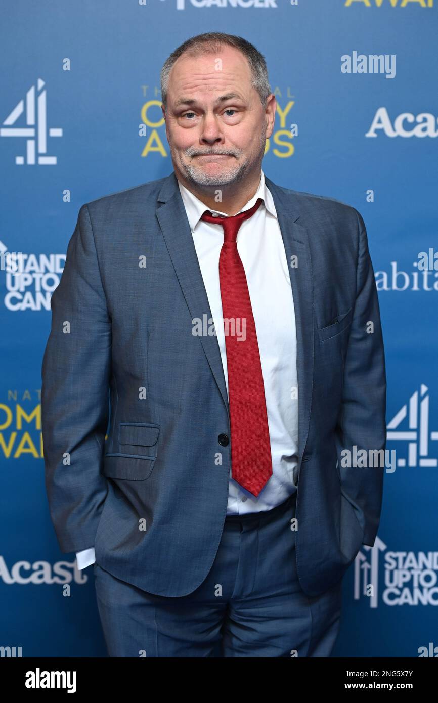 Londres, Royaume-Uni. Londres, Royaume-Uni. 17 février 2023. Jack Dee participant aux National Comedy Awards for Stand Up to cancer, au Roundhouse de Londres. Date de la photo: Vendredi 17 février 2023. Le crédit photo devrait se lire: Matt Crossick/Empics/Alamy Live News Banque D'Images