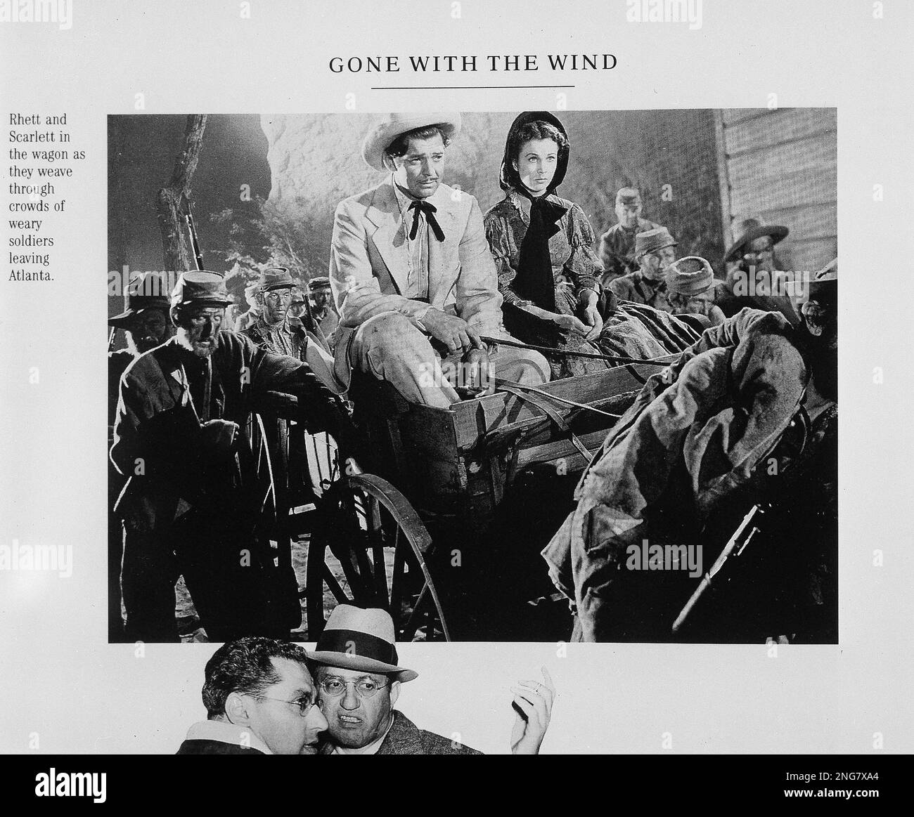 Clark Gable and Vivien Leigh star as Rhett Butler and Scarlett O'Hara in the 1939 cinematic classic "Gone with the wind." In the hearts and minds of moviegoers everywhere, a Civil War saga made 53 years ago remains the most beloved film. (AP Photo) Banque D'Images