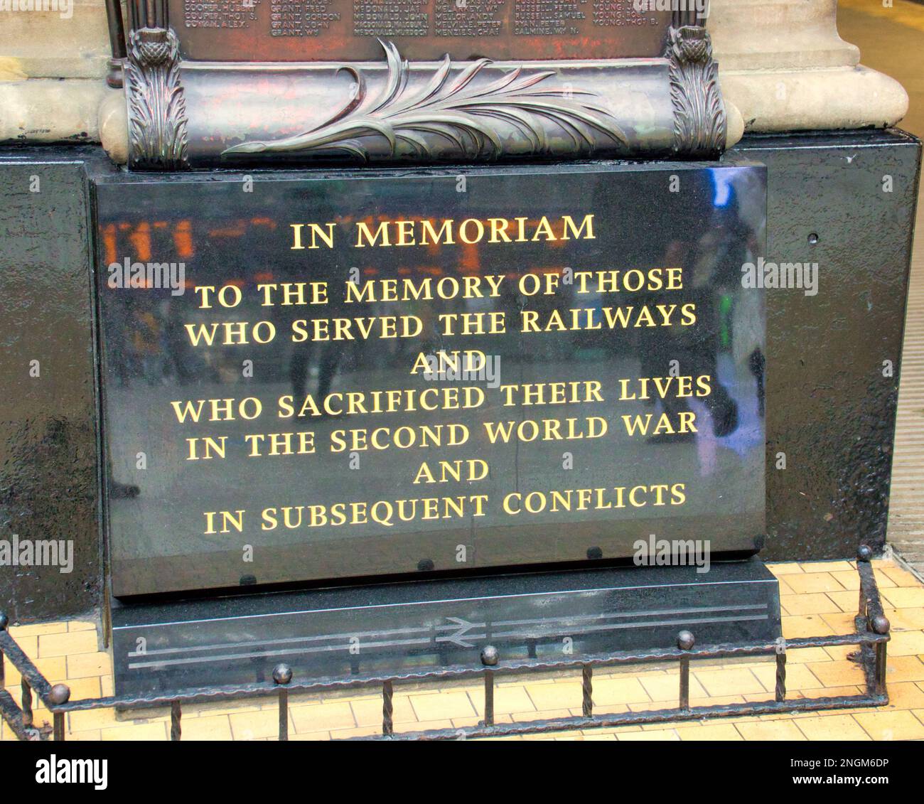mémorial de guerre des travailleurs de chemin de fer de la gare centrale Banque D'Images