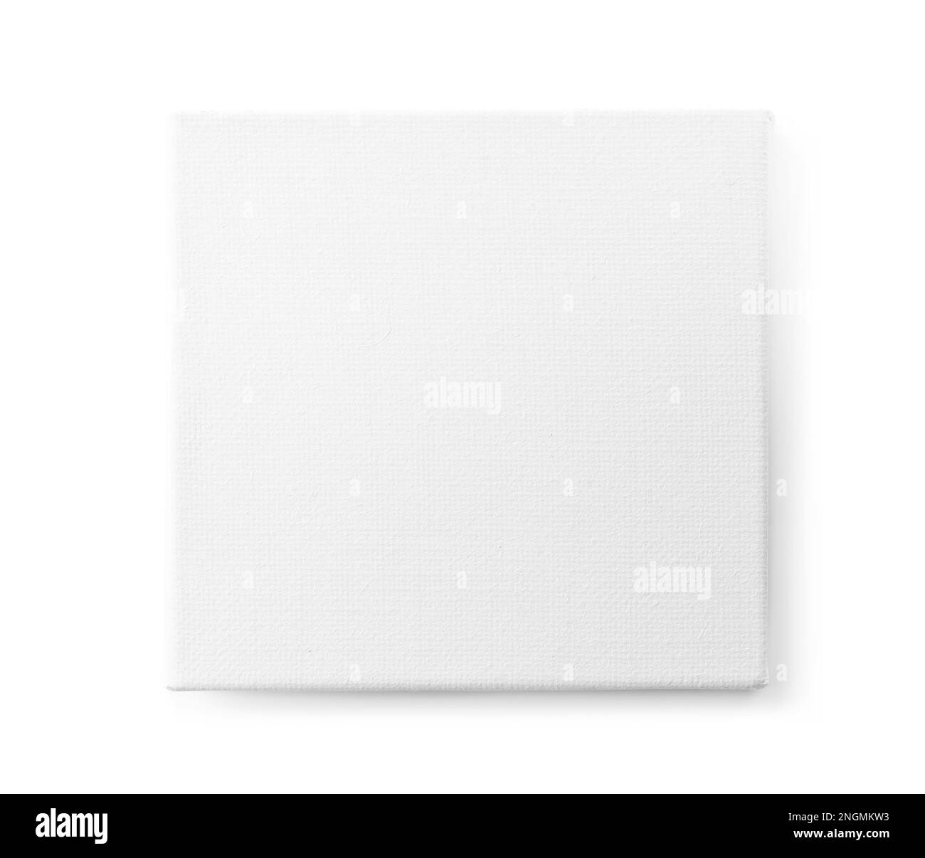 Toile vierge isolée sur blanc, espace pour le texte Banque D'Images