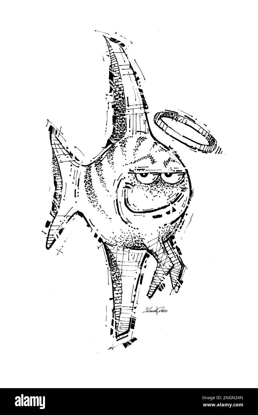 Poisson d'ange Banque D'Images