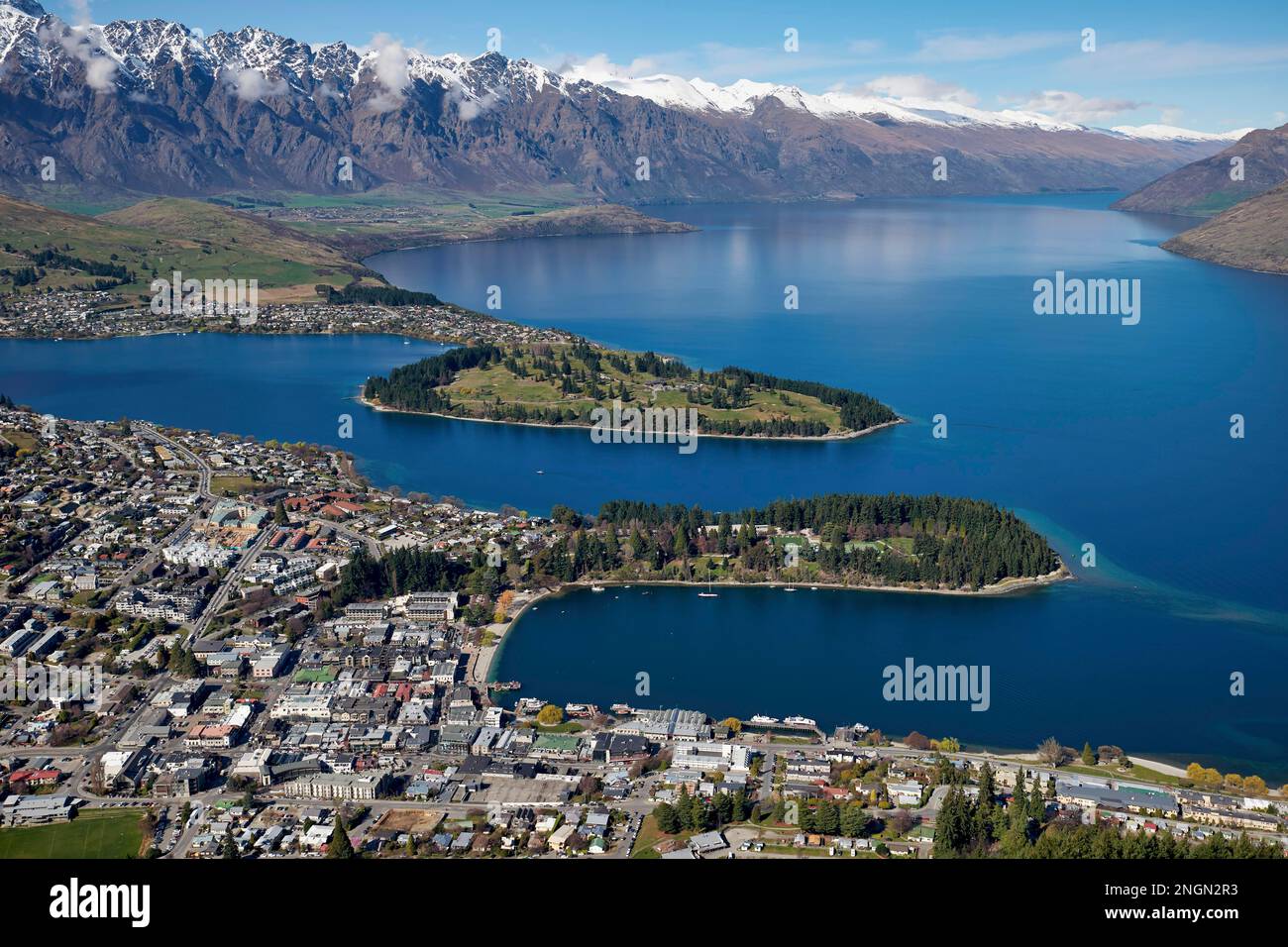 Le Lac Wakatipu. Queenstown. L'île du Sud. Nouvelle Zélande Photo Stock -  Alamy