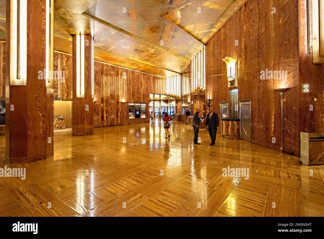 New York. Manhattan. Le hall de l'édifice Chrysler Banque D'Images