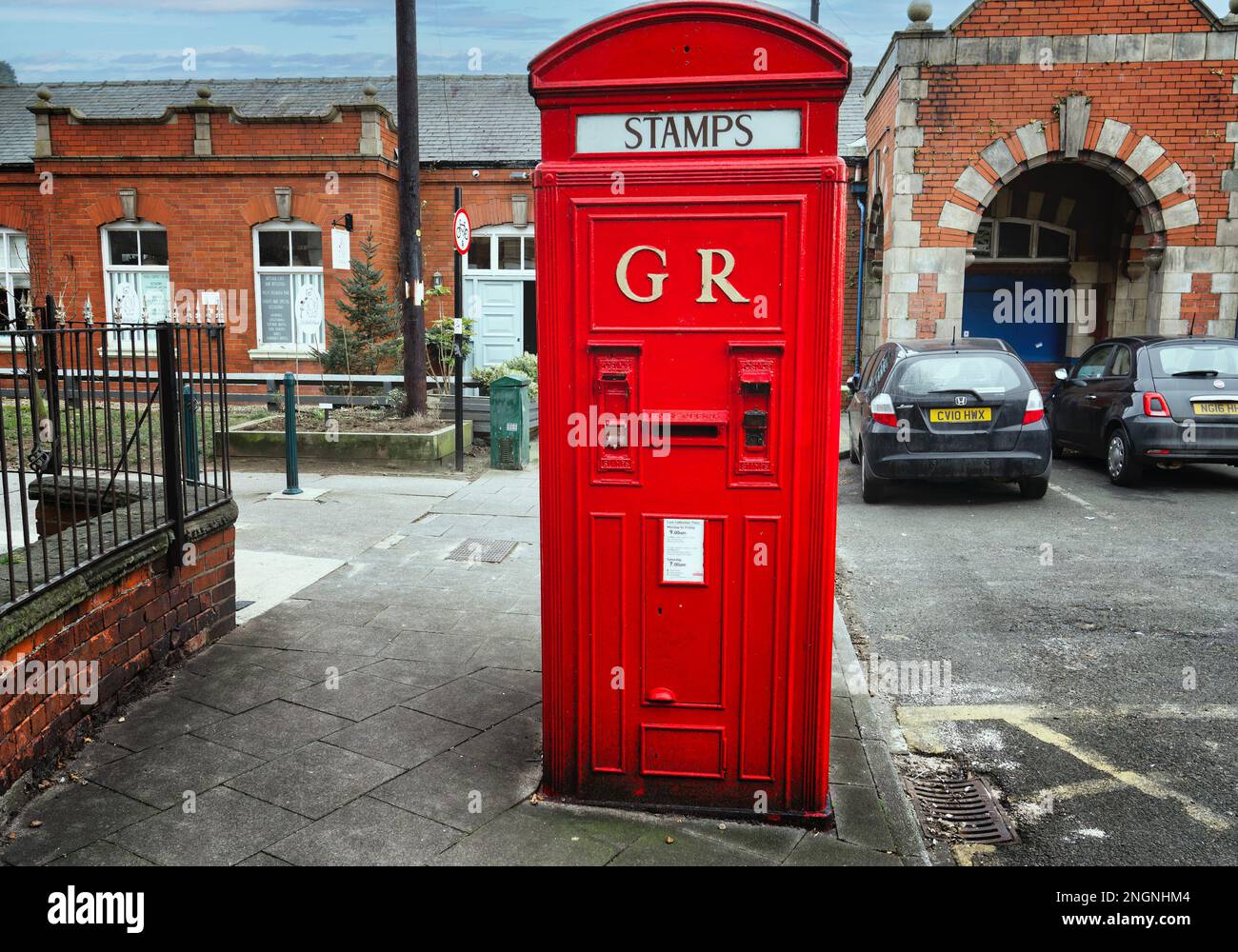 1929 K4 téléphone Box Bureau de poste une de seulement dix en existence Banque D'Images