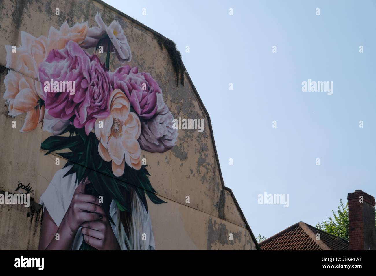 Street Art Graffiti à Bristol Banque D'Images