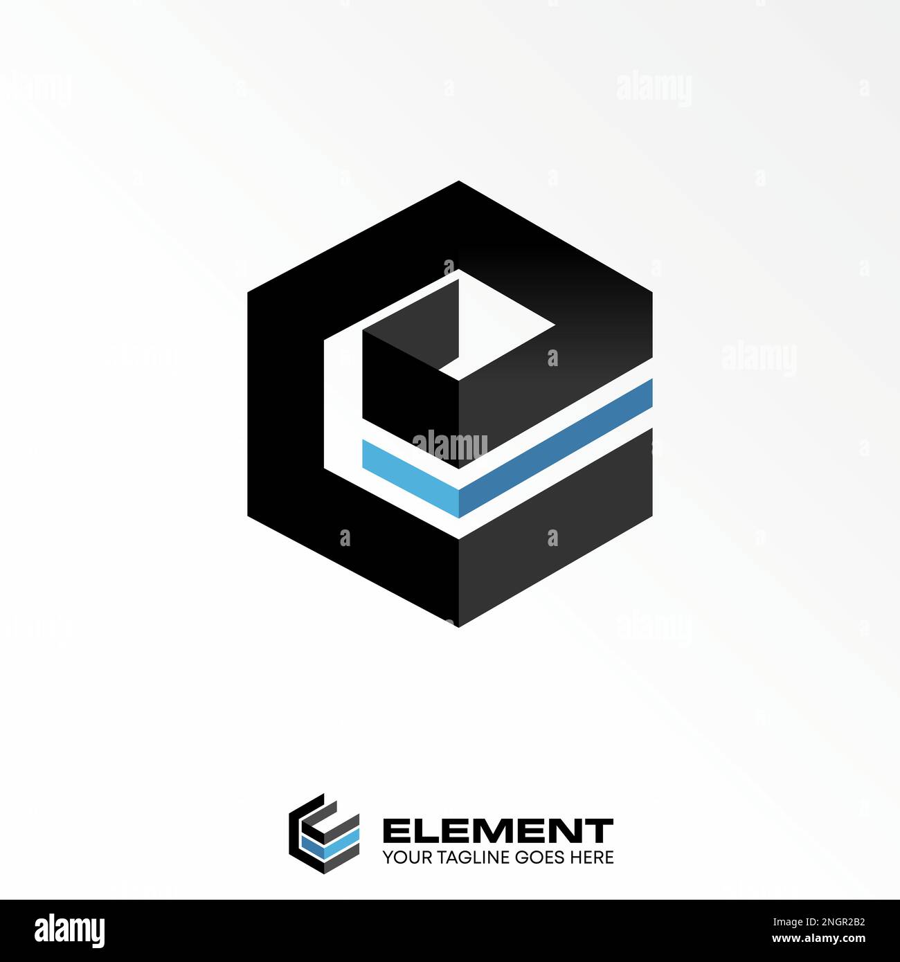 Lettre ou mot GE, CEE, CCE police en carré et hexagone image graphique icône logo design abstrait concept vecteur stock initial ou monogramme Illustration de Vecteur