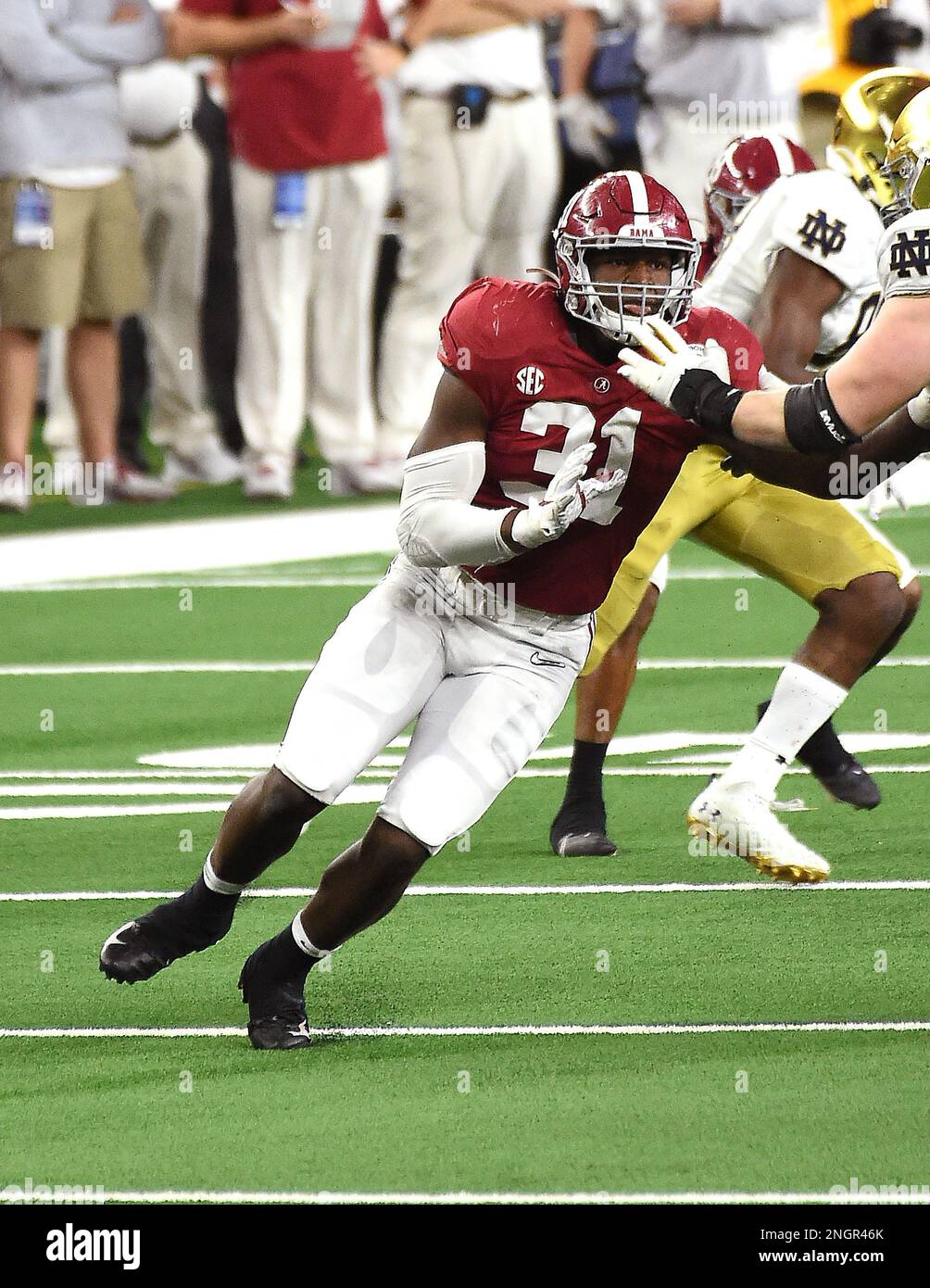 (PHOTOS DU FICHIER)..l'ancien Alabama Crimson Tide linebacker (31) will