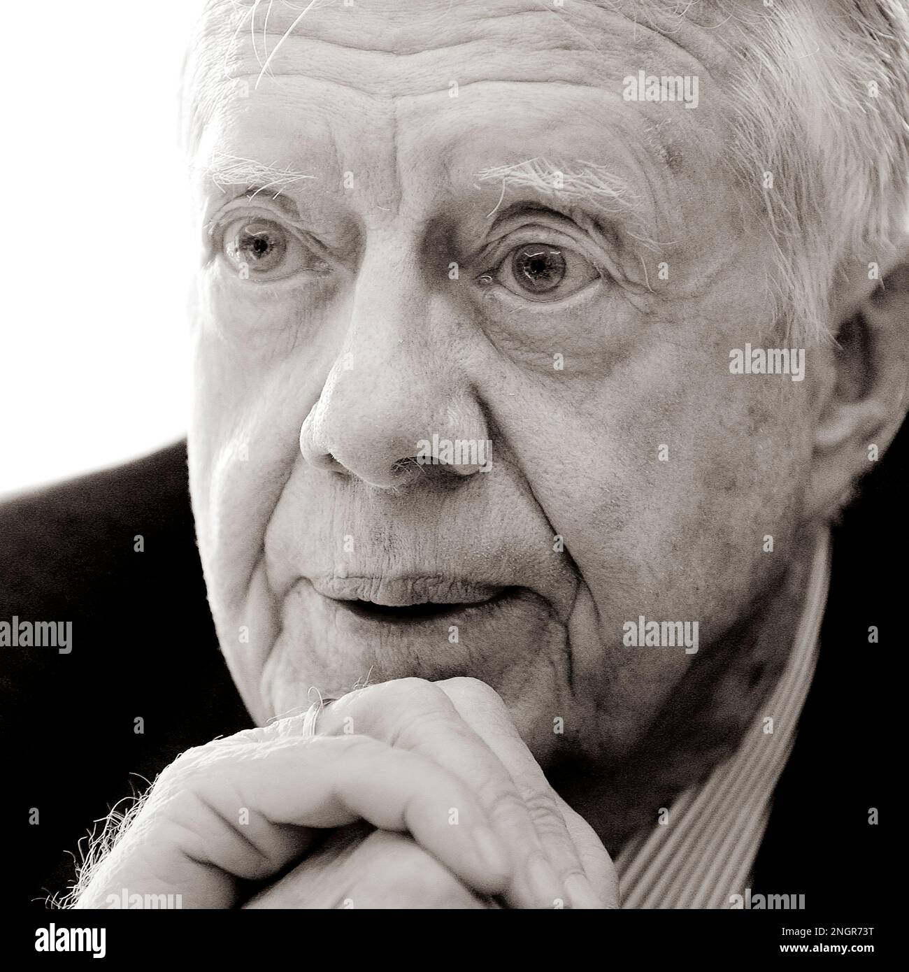 Le président Jimmy carter dans son bureau à la bibliothèque présidentielle carter à Atlanta, en Géorgie - 2010. Banque D'Images