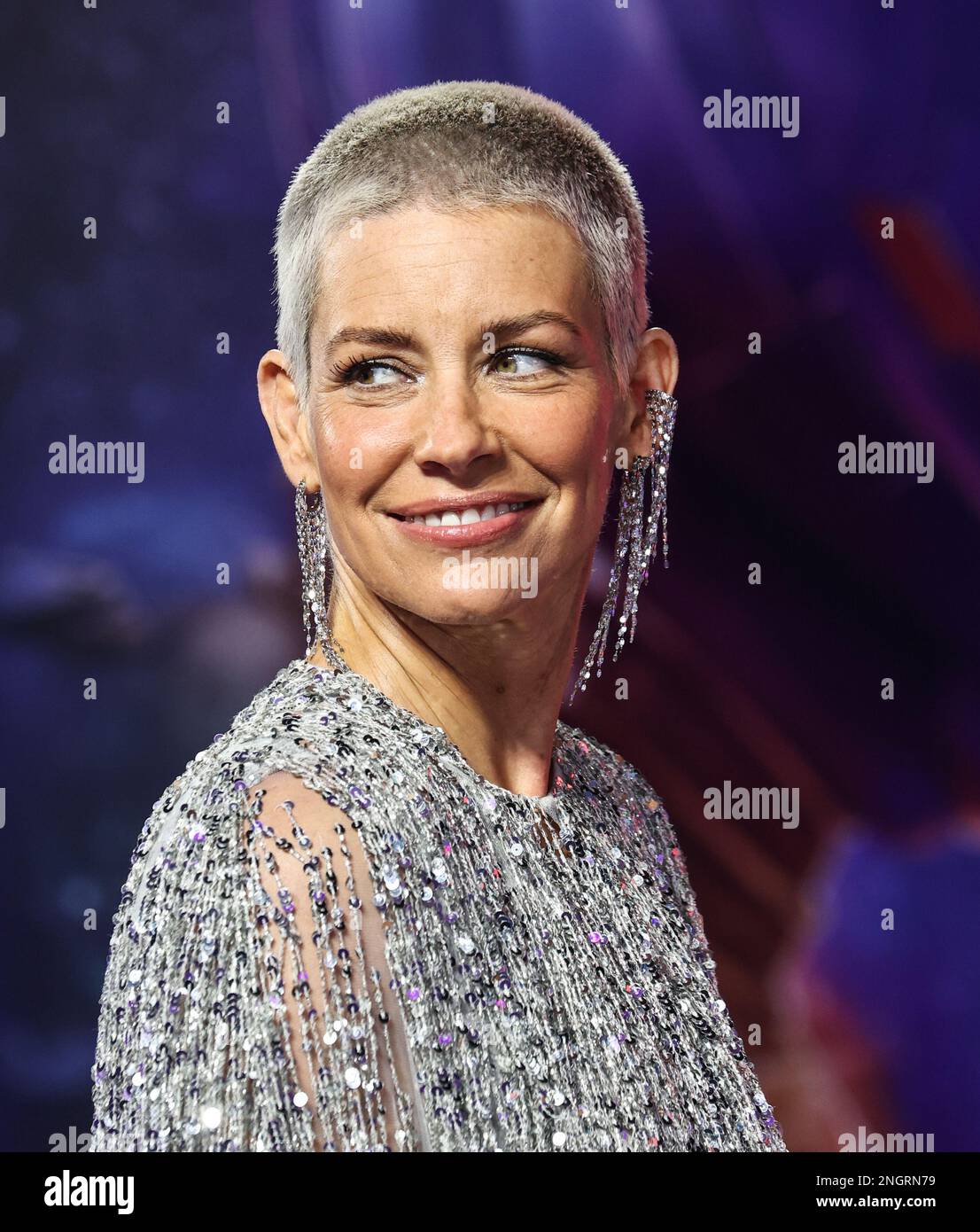 Londres, Royaume-Uni. 16th févr. 2023. Evangeline Lilly a assisté au Gala screening britannique de 'Ant-Man and the Wasp: Quantumania' au BFI IMAX à Londres. Crédit : SOPA Images Limited/Alamy Live News Banque D'Images