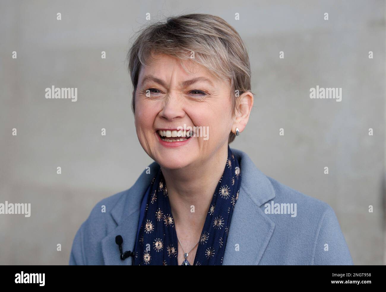 Londres, Royaume-Uni. 19th févr. 2023. Yvette Cooper, Secrétaire de Shadow Home, aux studios de la BBC Credit: Mark Thomas/Alay Live News Banque D'Images
