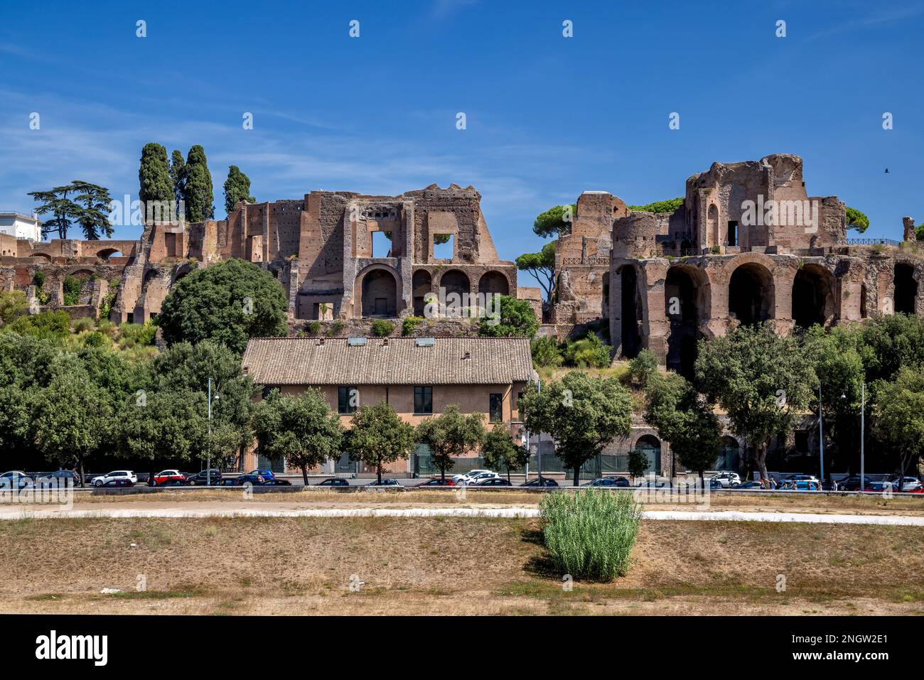 Belvedere Romolo e Remo Banque D'Images