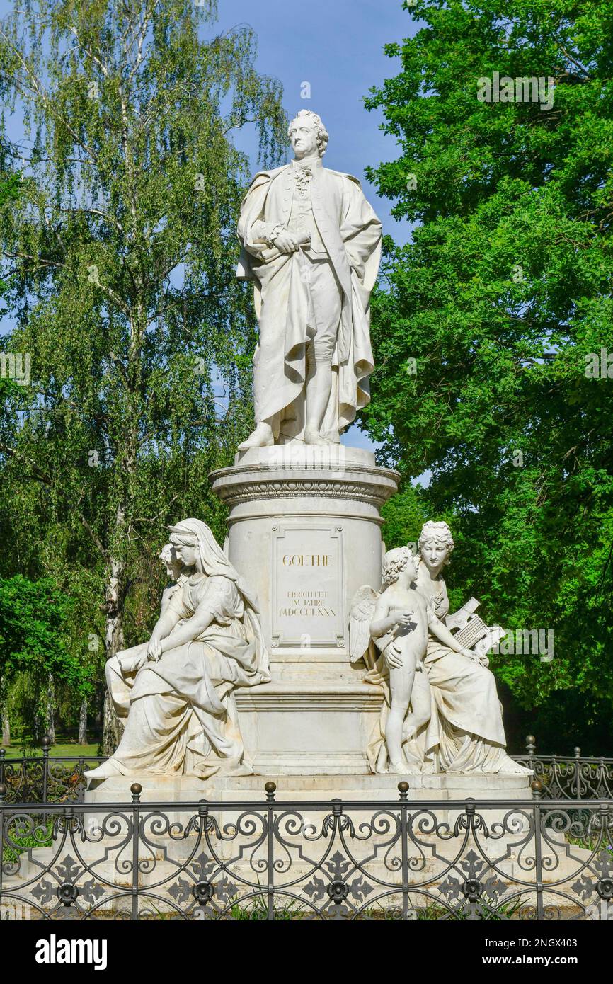 Goethe Monument, Tiergarten, Mitte, Berlin, Allemagne Banque D'Images