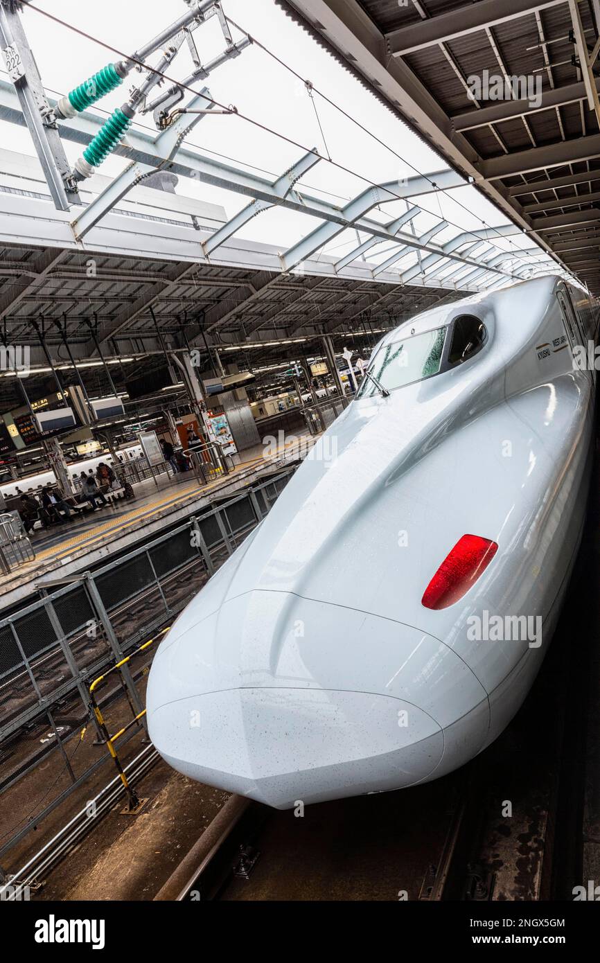 Kyoto Japon. Train à grande vitesse Shinkansen Banque D'Images