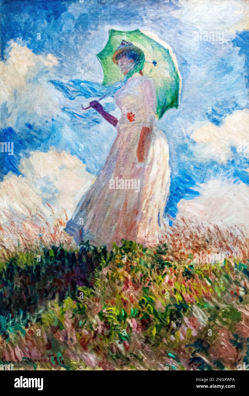 Suzanne Hosched&eaigue de Claude Monet; (1886) peinture célèbre. Original de Wikimedia Commons. Banque D'Images