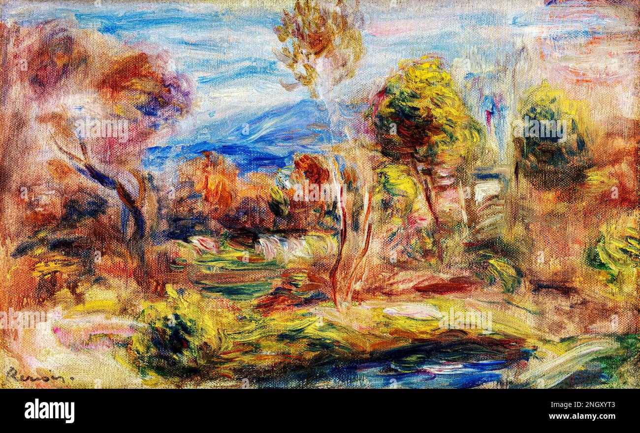 Glade (Clairi&egrave) (1909) par Pierre-Auguste Renoir. Original de Barnes Foundation. Banque D'Images