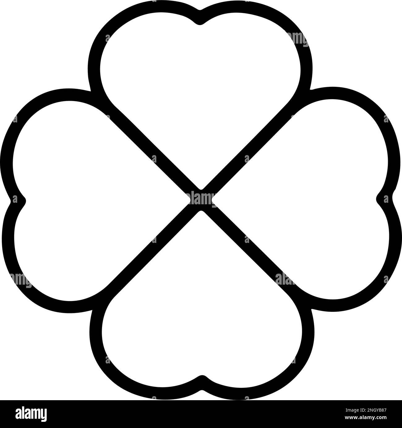 Icône de vecteur de trèfle Shamrock vert. Symbole du jour de Saint-Patrick, symbole de feuille de leprechaun. Élément décoratif plat et isolé de trèfle Shamrock. Illustration du logo. Illustration de Vecteur