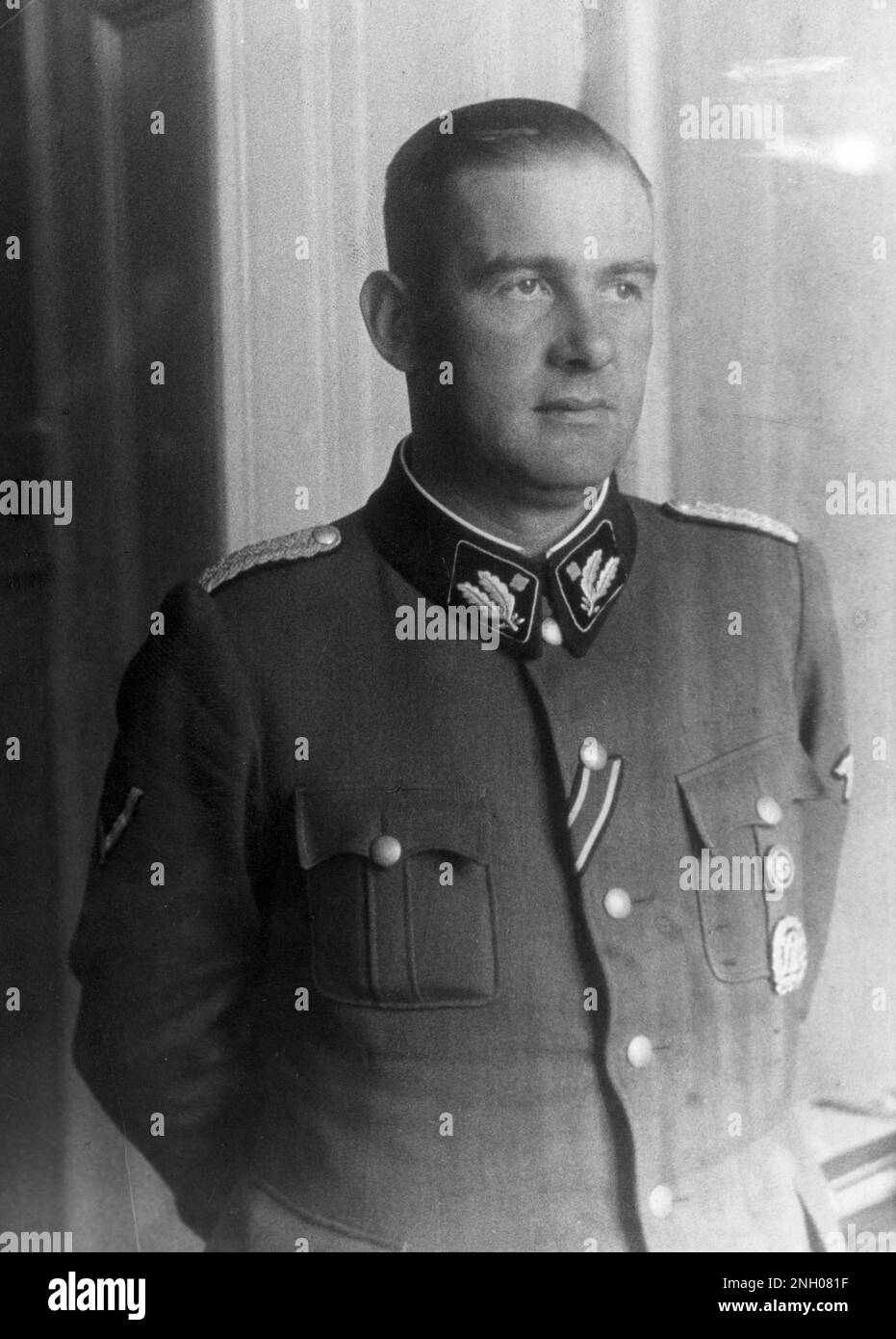 Officier SS Odilo Globocnik (germanisé à Globotschnigg ). Il a joué un rôle de premier plan dans l'opération Reinhard, le meurtre organisé d'environ un million et demi de Juifs dans les camps d'extermination de Majdanek, Treblinka, Sobibor et Belzec Banque D'Images