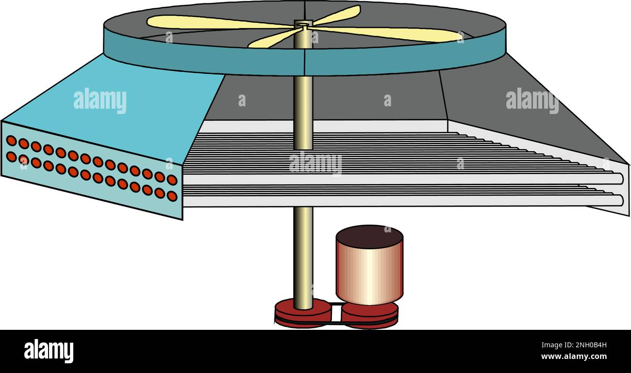 Refroidisseur de ventilateur Illustration de Vecteur