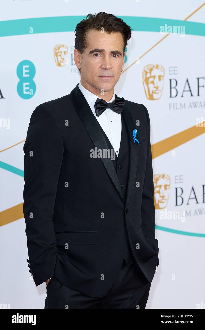 Londres, Royaume-Uni . 19 février 2023 . Colin Farrell sur le tapis rouge des Prix du film 76th de l'EE BAFTA 2023 qui se tiennent au Royal Festival Hall. Crédit : Alan Banque D'Images