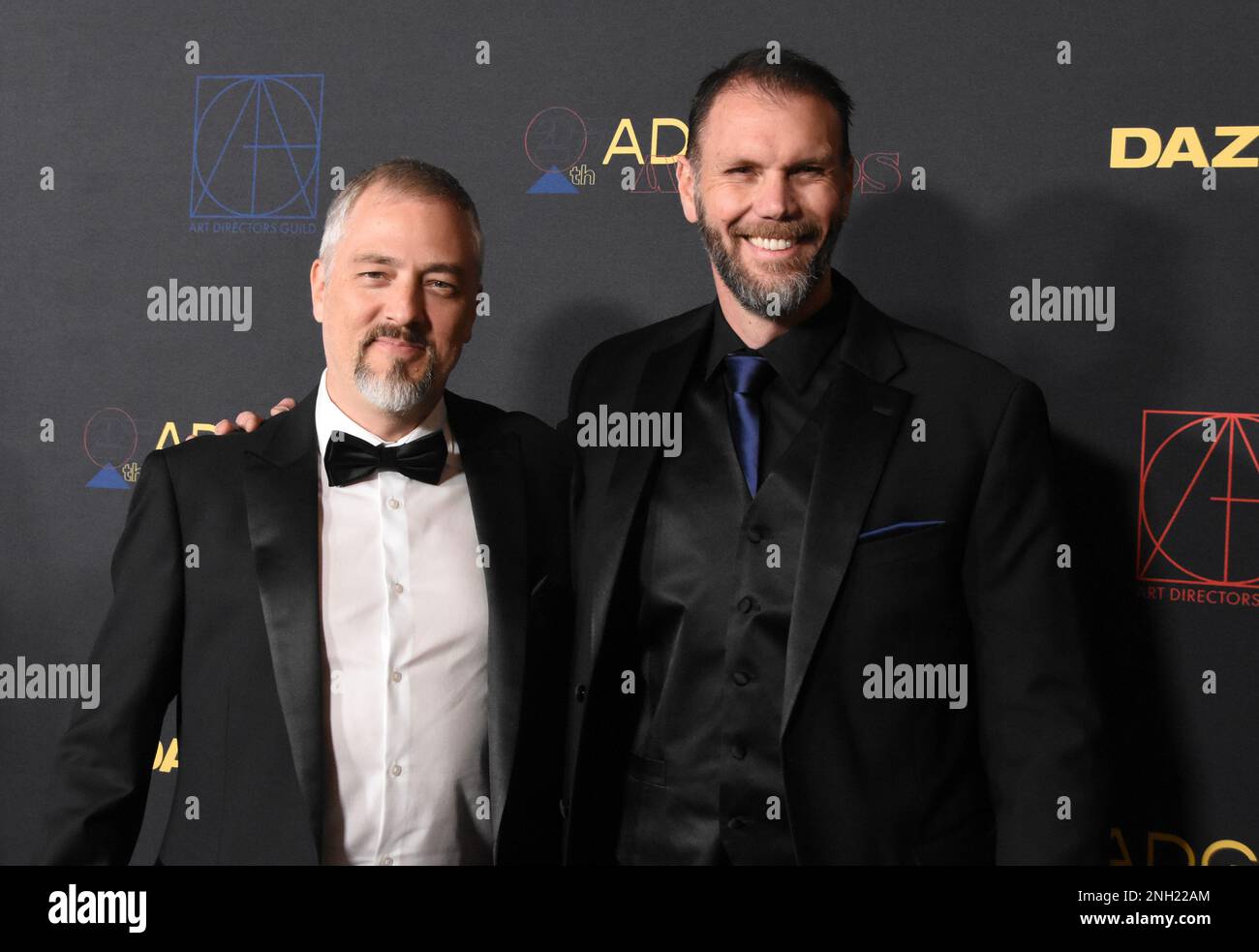 Los Angeles, Californie, États-Unis 18th février 2023 Ben Proctor et Dylan Cole assistent aux prix annuels 27th de la Guilde des directeurs d'art au centre-ville InterContinental de Los Angeles sur 18 février 2023 à Los Angeles, Californie, États-Unis. Photo par Barry King/Alay stock photo Banque D'Images