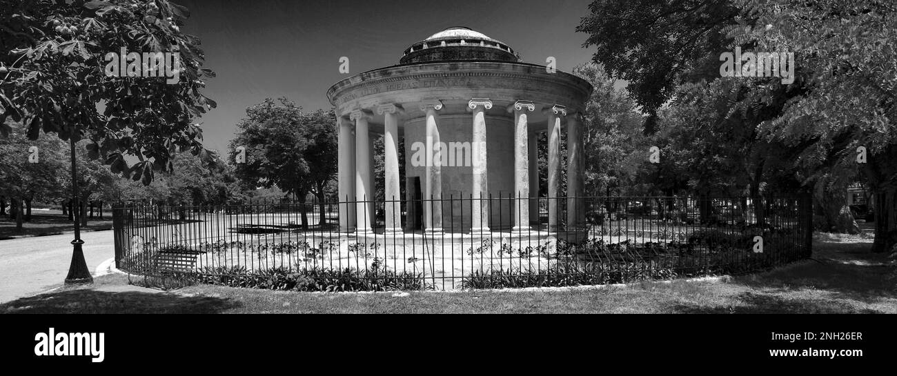 Le Maitland Rotundra, les jardins de Spianada, la vieille ville, l'île de Corfou, Grèce, Mémorial de l'Europe au Lieutenant-général Sir Thomas Maitland, GCB, GCH (1759-182 Banque D'Images