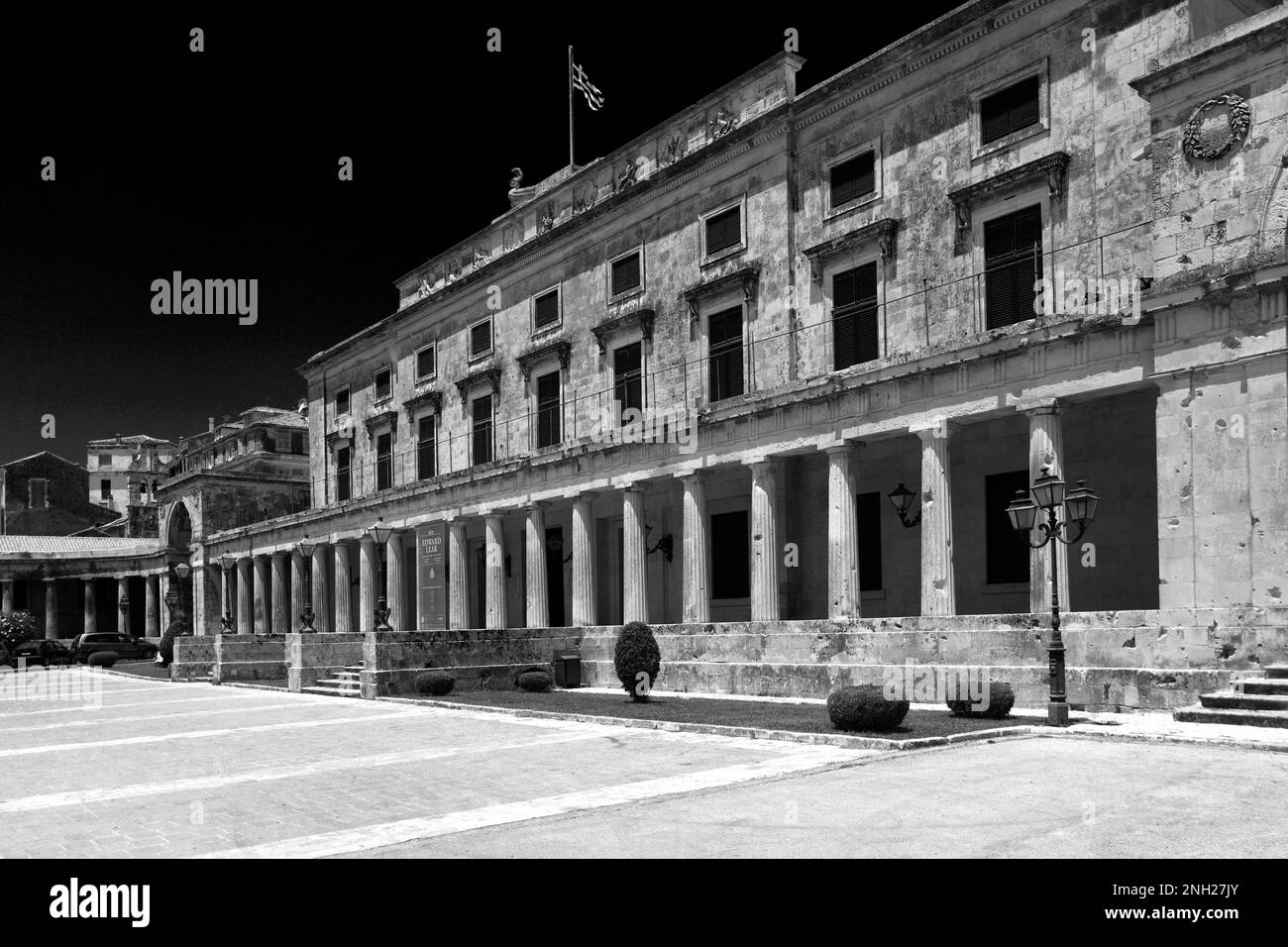 Palais de Saint-Michel et Saint-Georges, vieille ville, l'île de Corfou, Grèce, Europe Banque D'Images