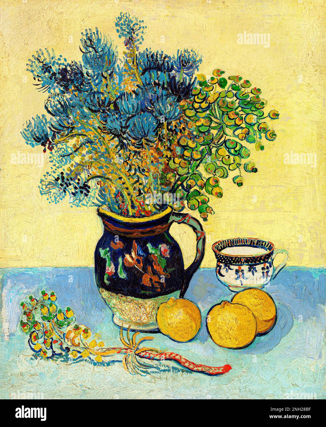 Still Life (nature morte) (1888) par Vincent Van Gogh. Original de la Fondation Barnes. Banque D'Images