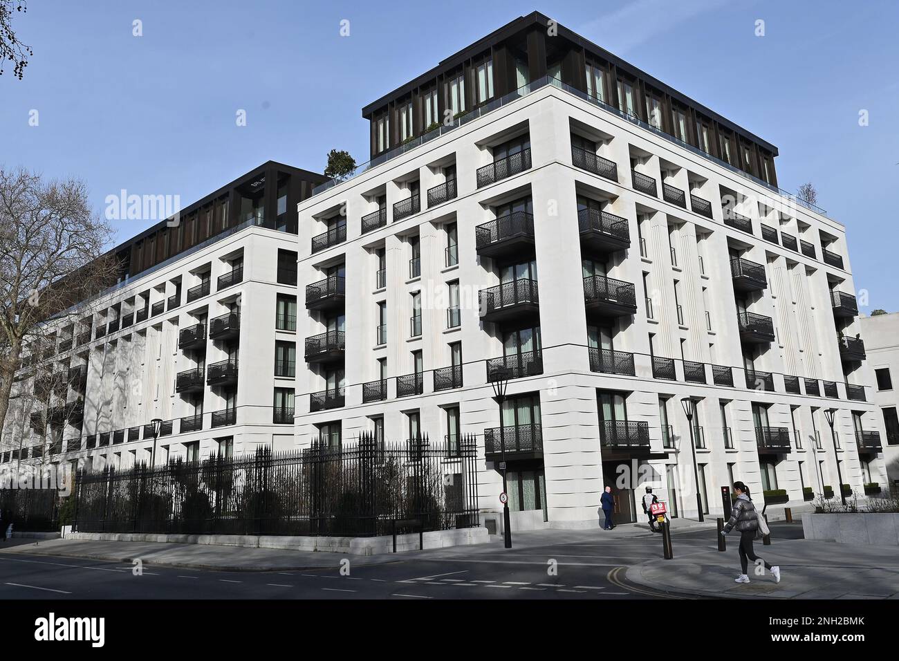 Chelsea Barracks nouvelle construction d'appartements à Londres, Royaume-Uni. Février 2023. Banque D'Images