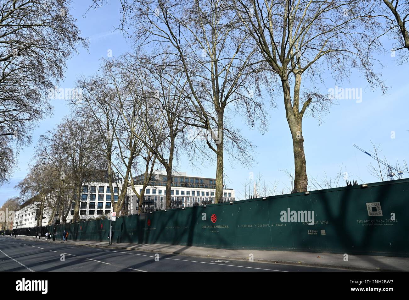 Chelsea Barracks nouvelle construction d'appartements à Londres, Royaume-Uni. Février 2023. Banque D'Images