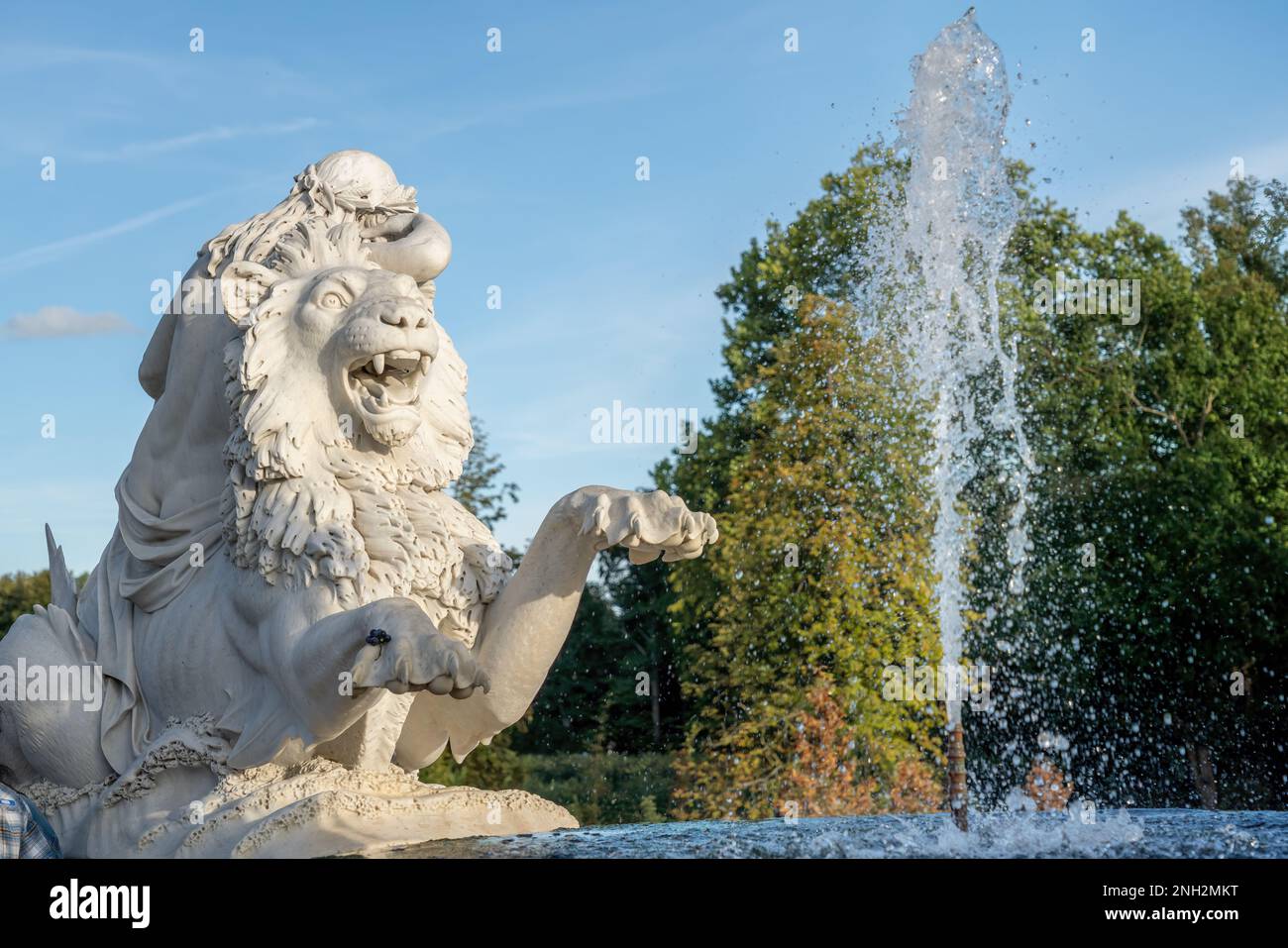 Fontaine du jardin sicilien au parc de Sanssouci - Potsdam, Brandebourg, Allemagne Banque D'Images