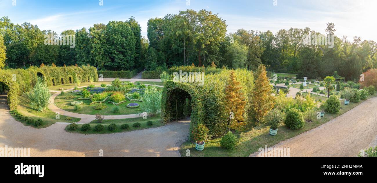 Vue panoramique sur le jardin sicilien au parc de Sanssouci - Potsdam, Brandebourg, Allemagne Banque D'Images
