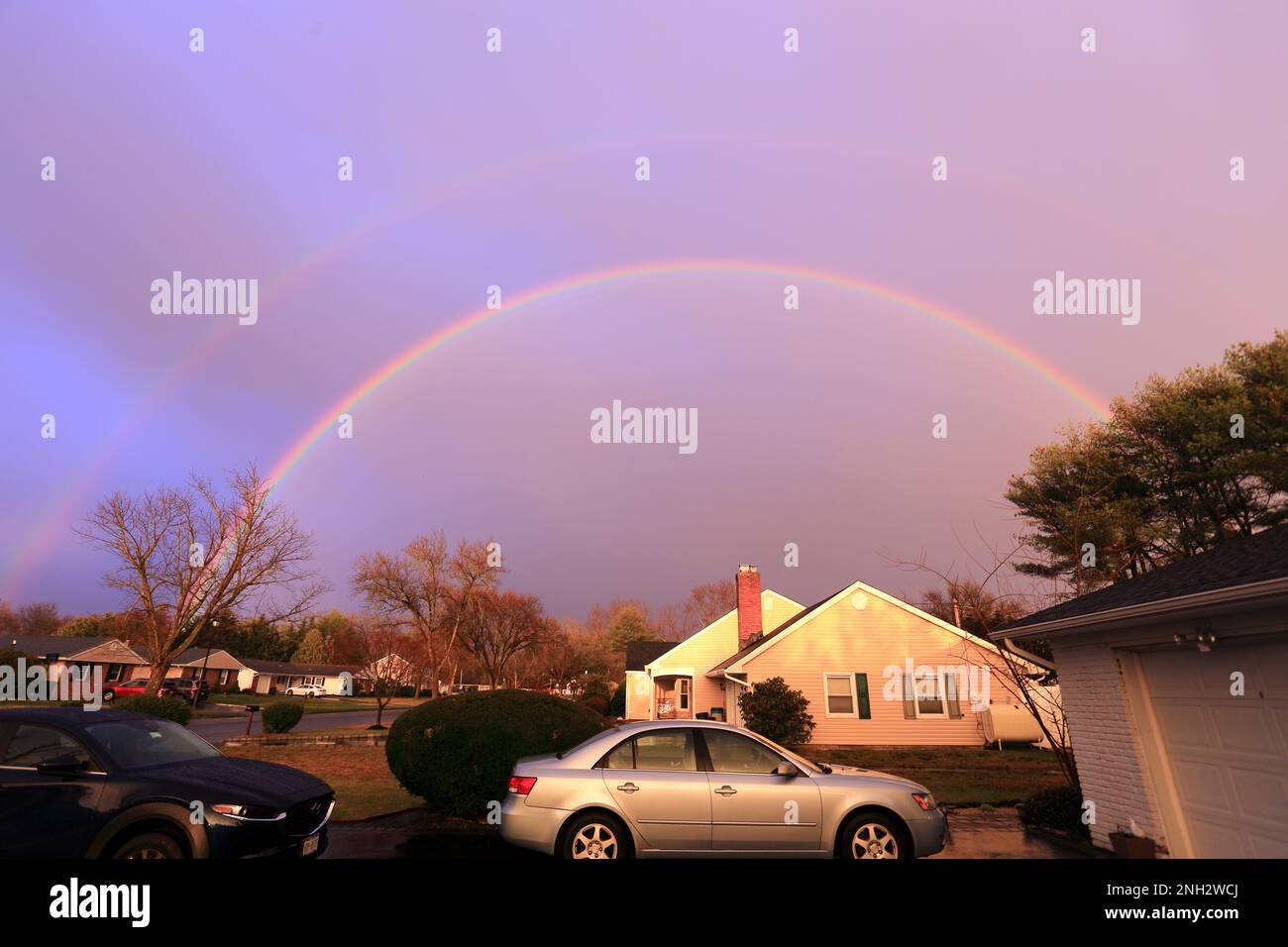 Rainbow long Island, New York Banque D'Images