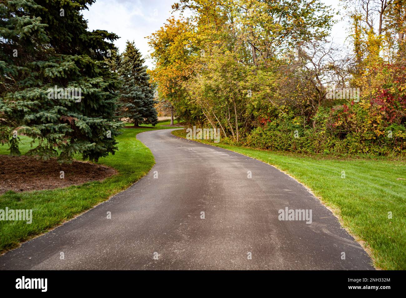 vue sur une route de campagne Banque D'Images