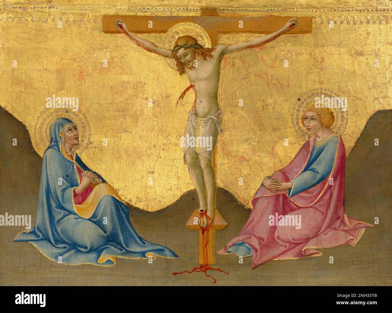 Sano di Pietro la Crucifixion c. 1445/1450 Banque D'Images