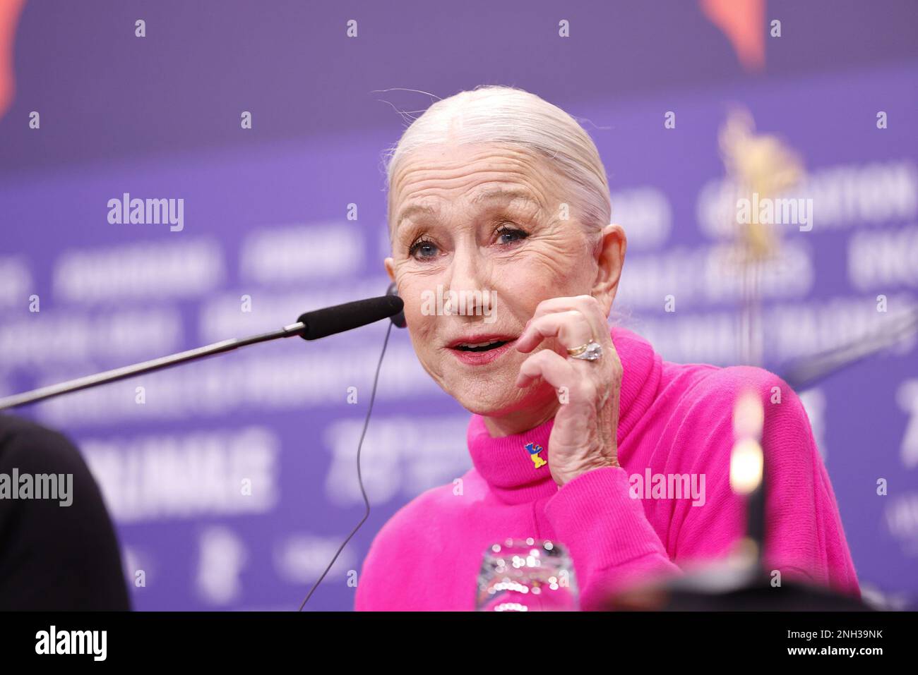 Helen Mirren participe à la conférence de presse « Golda » lors du festival international du film de Berlin 73rd à l'hôtel Grand Hyatt on 20 février, 20 Banque D'Images