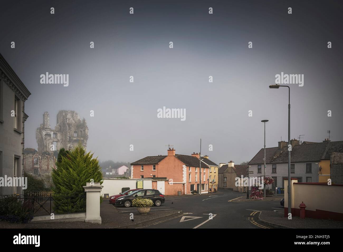 Le centre-ville d'Askeaton, co Limerick, Irlande Banque D'Images