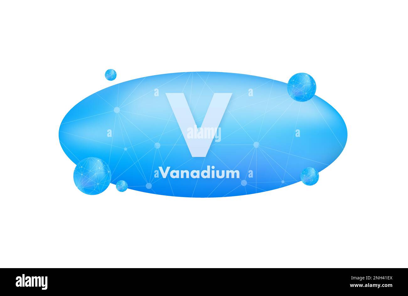 Bouteille minérale V vanadium bleu brillant icône de capsule. Illustration du stock vectoriel. Illustration de Vecteur