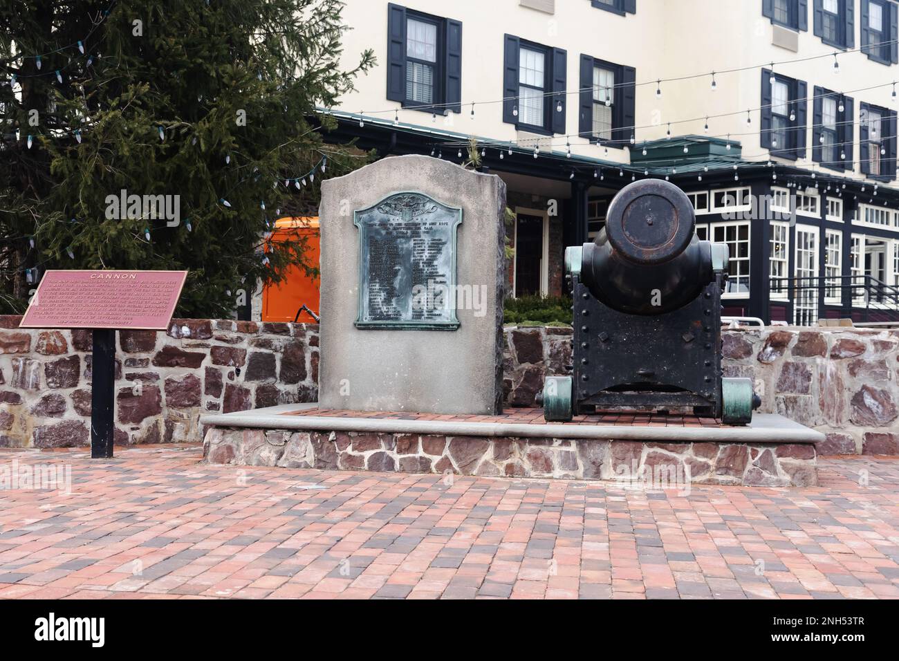 Mémorial de la guerre civile, New Hope les villes préférées de New Hope-America par Travel + Leisure. Pennsylvanie, États-Unis Banque D'Images