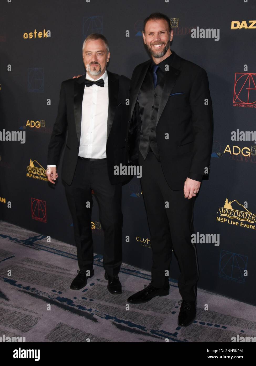 18 février 2023, Los Angeles, Californie, États-Unis : Dylan Cole et Dylan Cole assistent aux prix annuels de la Guilde des directeurs artistiques 27th. (Credit image: © Billy Bennight/ZUMA Press Wire) USAGE ÉDITORIAL SEULEMENT! Non destiné À un usage commercial ! Banque D'Images