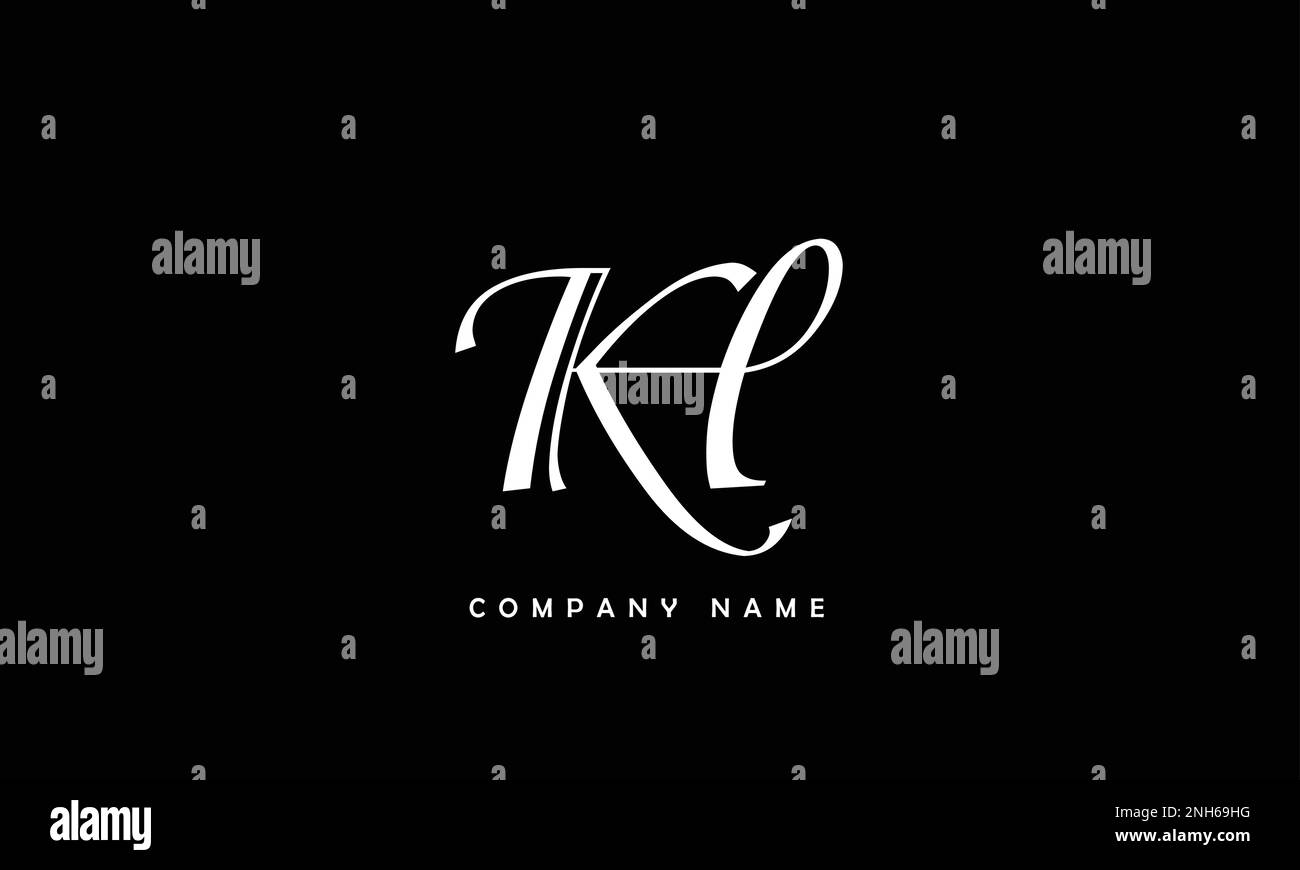 KH, HK lettres abstraites logo Monogramme Illustration de Vecteur