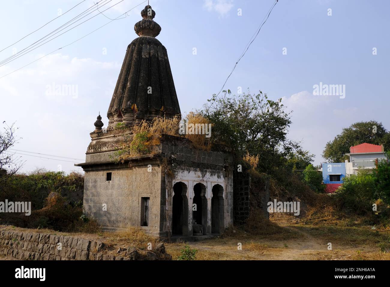 31 janvier 2023, Aydh dans le district de Satara à Maharashtra, Inde. Il y a les nombreux temples anciens de sanctuaire. Ce temple est très populaire pour son histor Banque D'Images