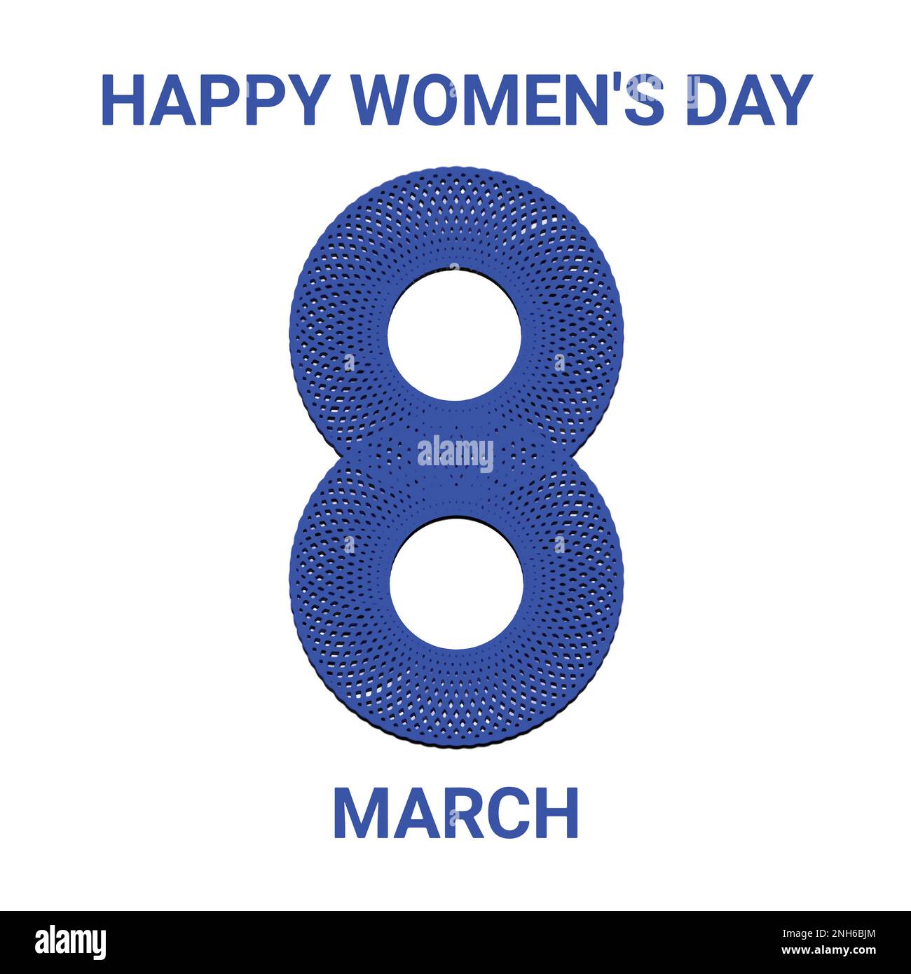 8 mars. Journée internationale de la femme. Illustration vectorielle. Modèle pour carte de vœux, bannière, affiche. Illustration de Vecteur