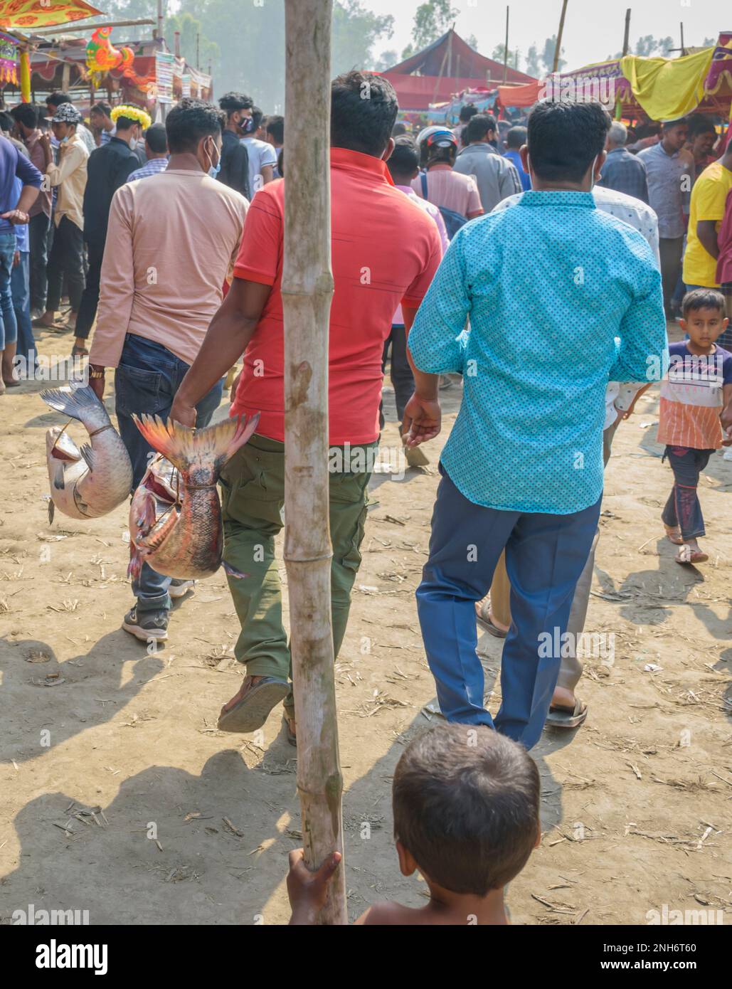 Foire de Poradaha Bangladesh Foire locale Banque D'Images