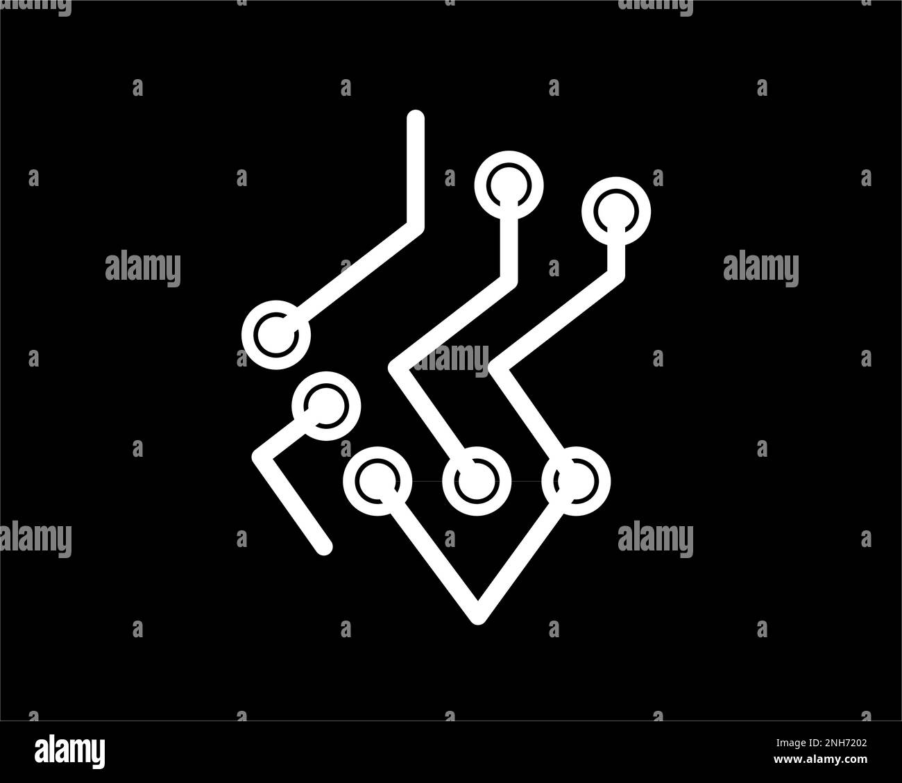 Arrière-plan abstrait avec texture de la carte de circuit imprimé de technologie de pointe.Illustration électronique de la carte mère.Illustration vectorielle. Illustration de Vecteur