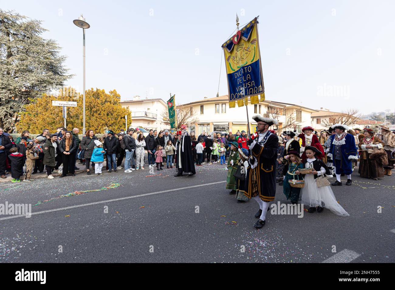 Une vitrine colorée : immortalisez la parade du Carnaval et ses personnages costumés Banque D'Images