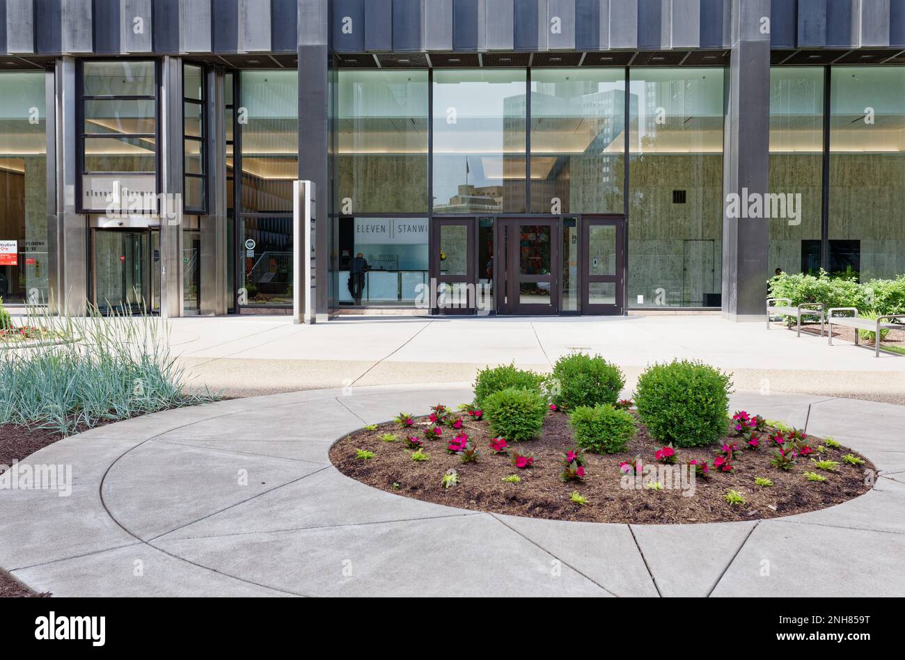 Centre-ville de Pittsburgh : 11, rue Stanwix fait partie d'un site paysagé entre le boulevard fort Pitt et le boulevard des alliés. Banque D'Images