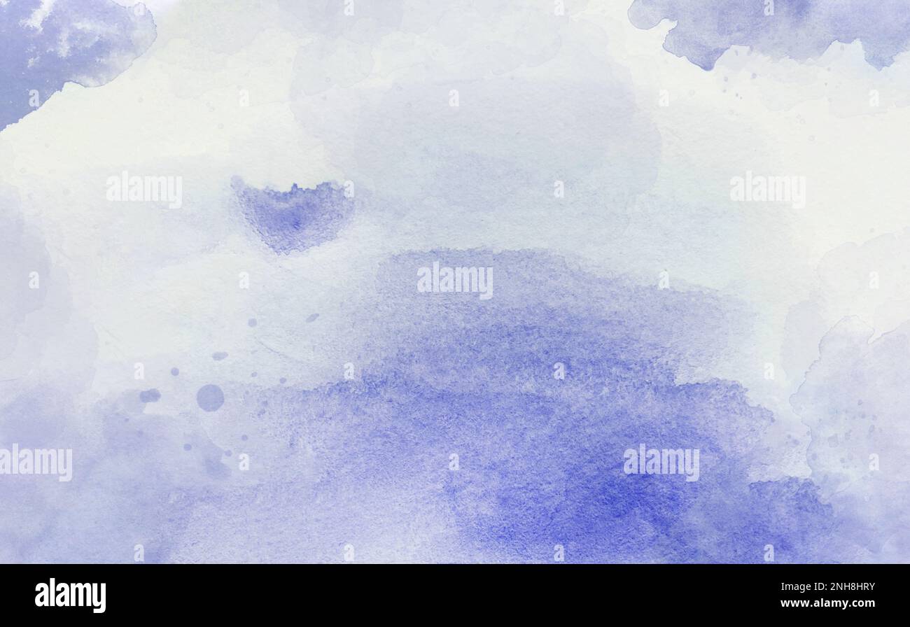 Arrière-plan abstrait bleu clair, violet. Peinture aquarelle sur toile avec dégradé violet doux. Fond de texture de contour de pinceau pour la conception. Peinture à l'huile Banque D'Images