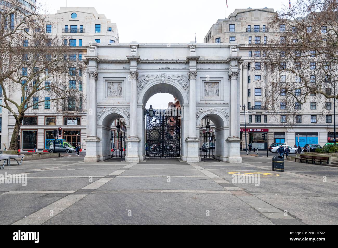 Monument Marble Arch à Londres, Royaume-Uni Banque D'Images